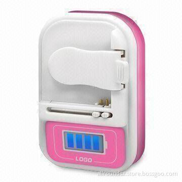 Universal Charger with Flashing Light, Available in Various Colors